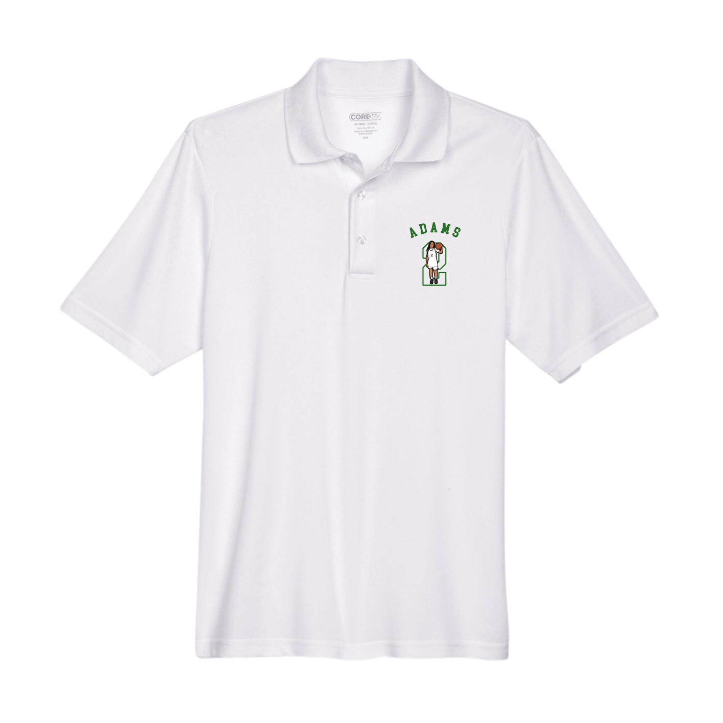 Performance Polo — Shirsey Arch in White