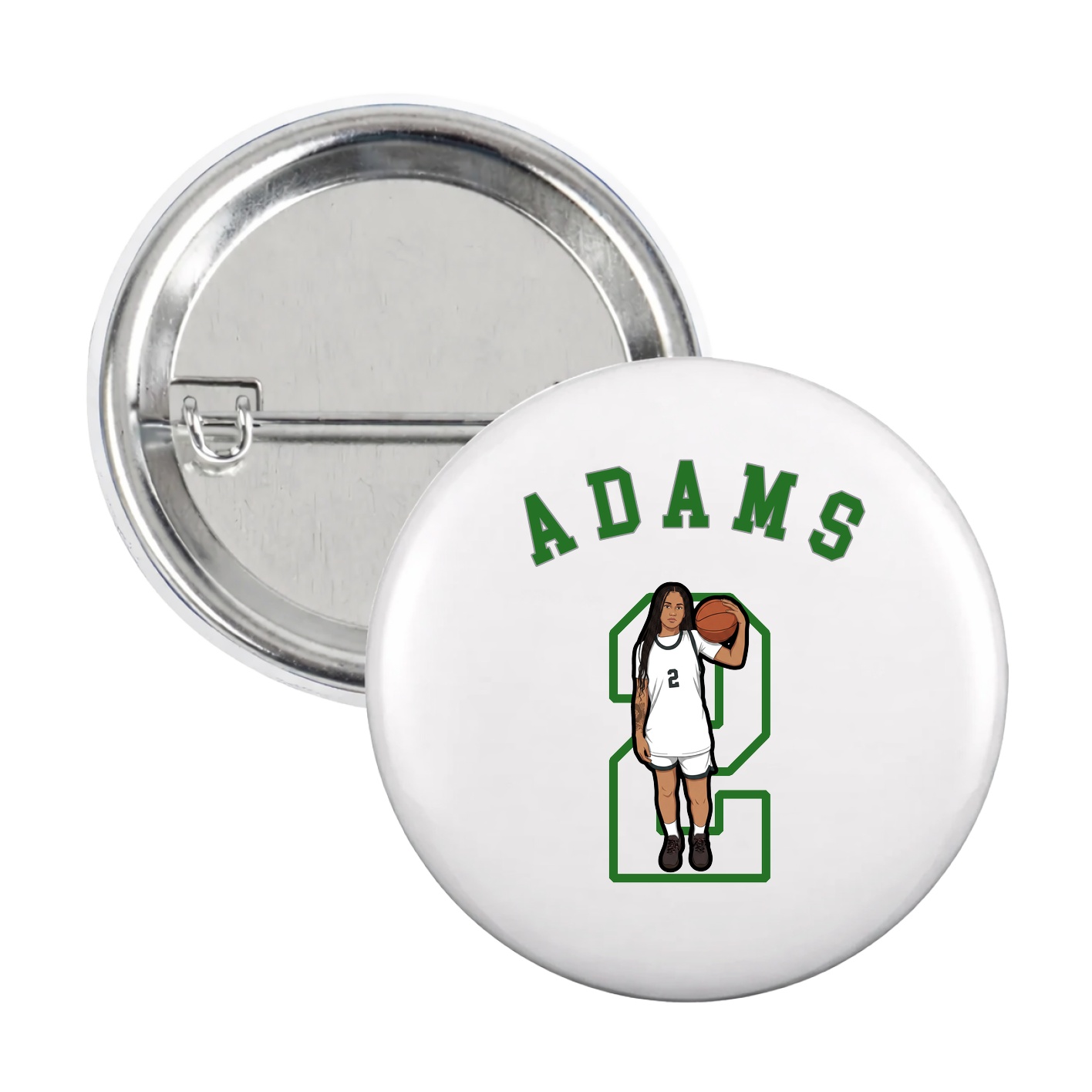 Game Day Button — Shirsey Arch in White