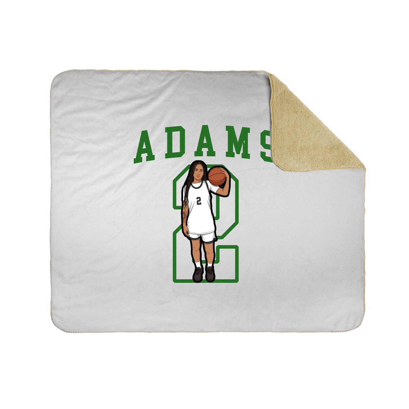 Throw Blanket — Shirsey in White