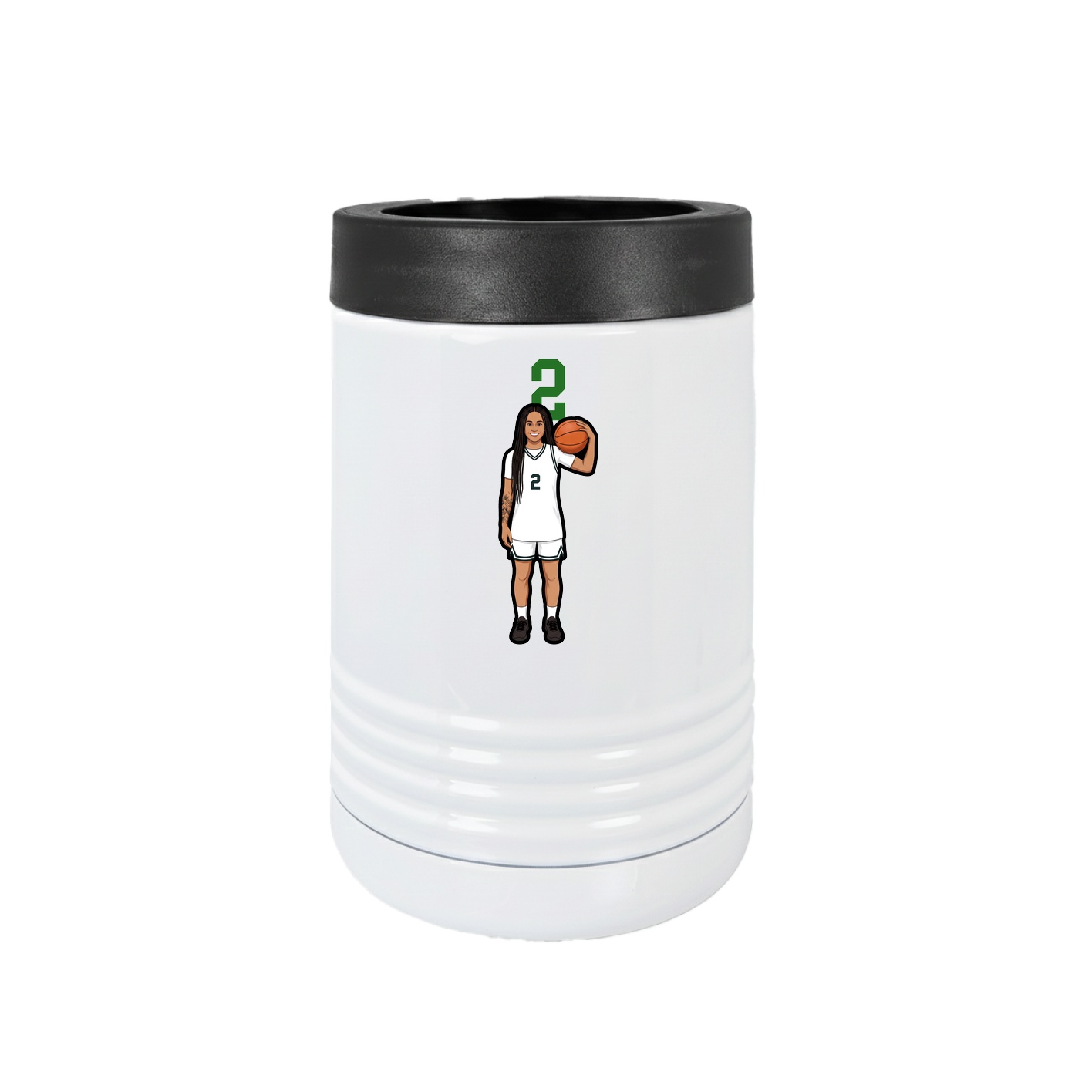 Beverage Holder — Number Top in White
