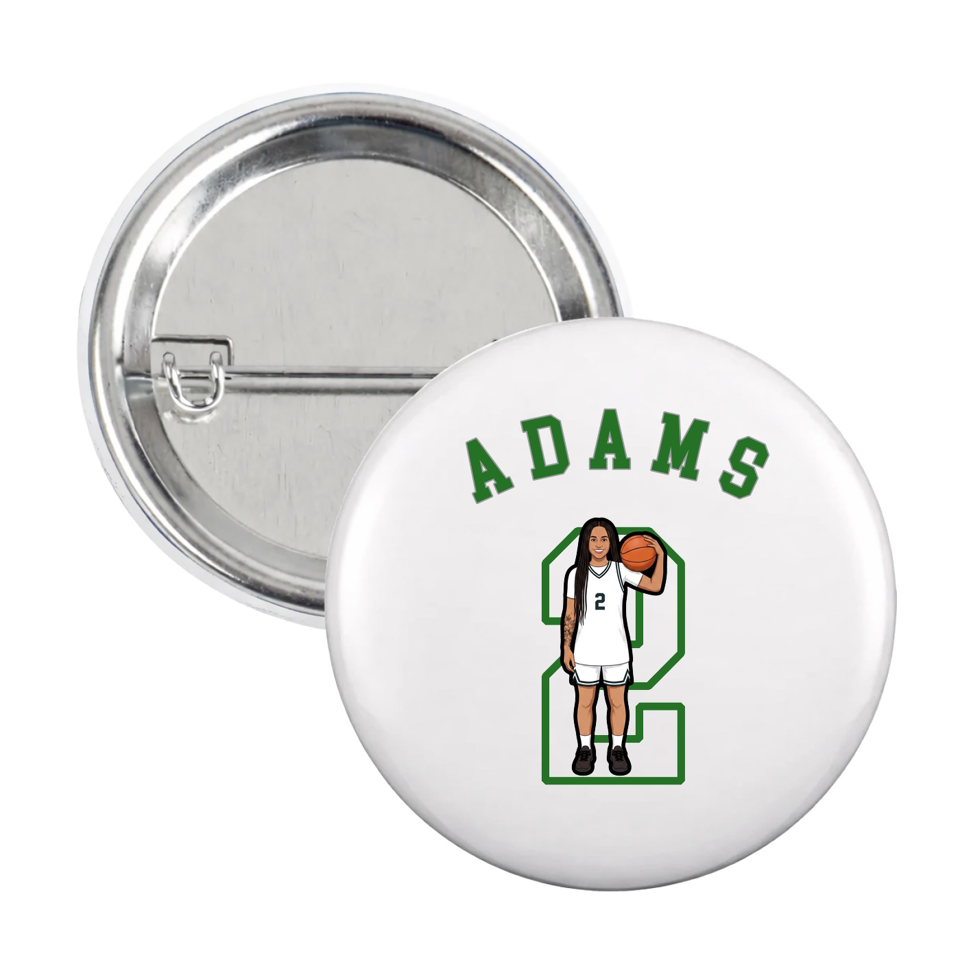 Game Day Button — Shirsey Arch in White