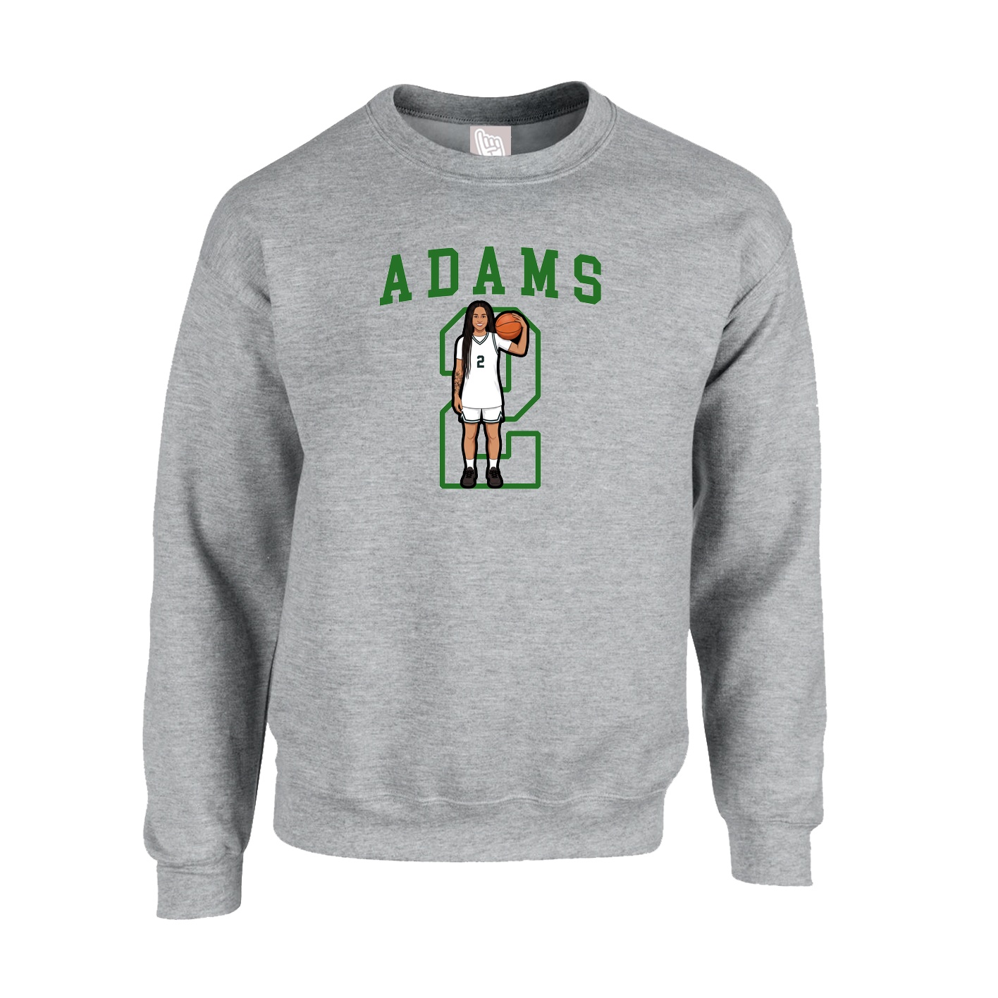 Fleece Crew — Shirsey in Grey