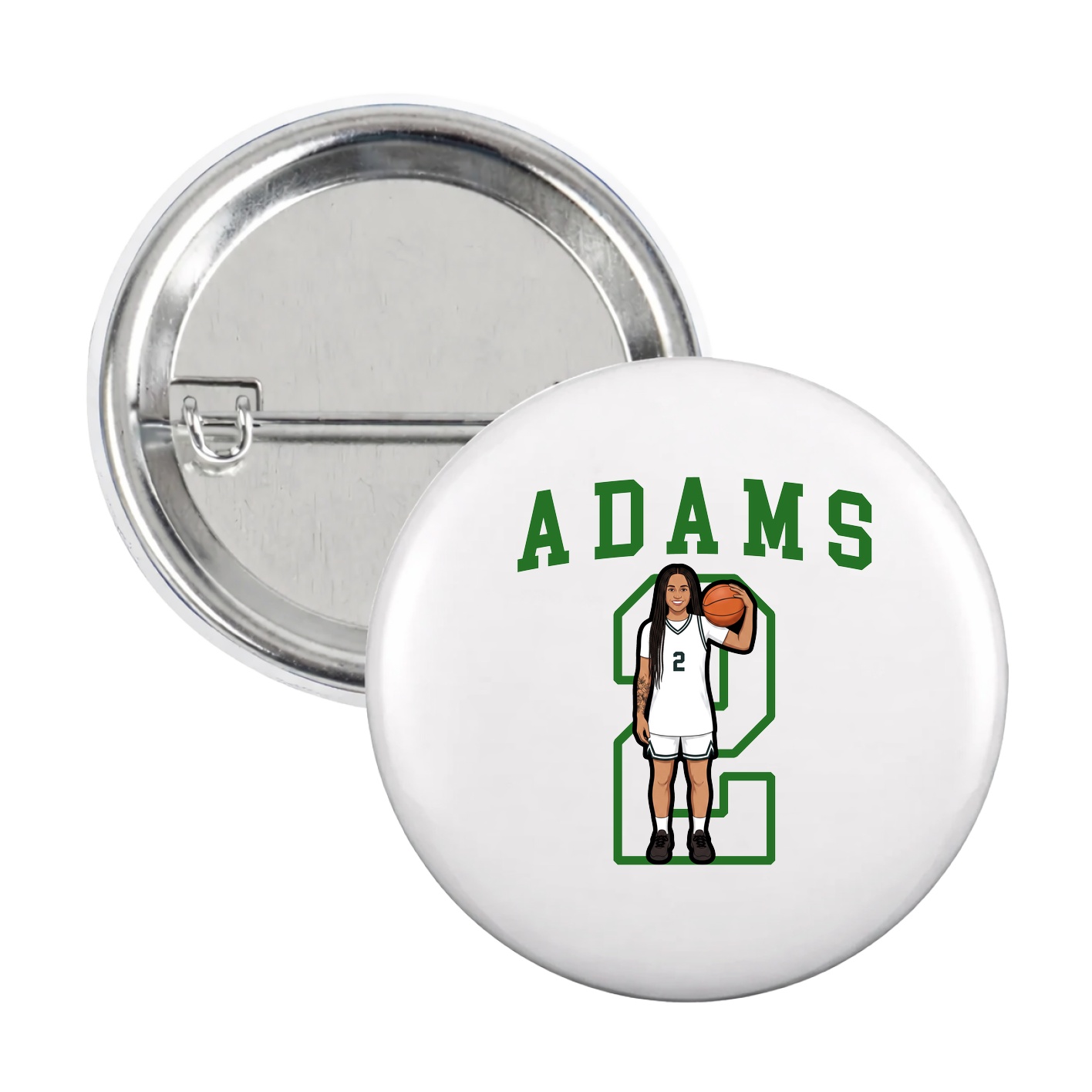 Game Day Button — Shirsey in White