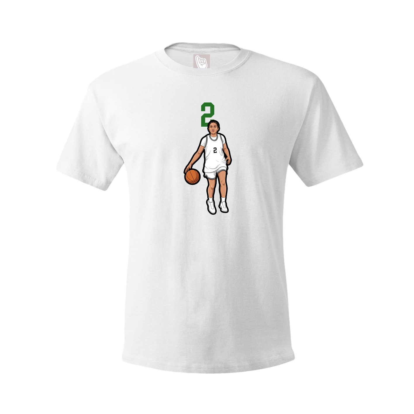 Tee — Number Top in White
