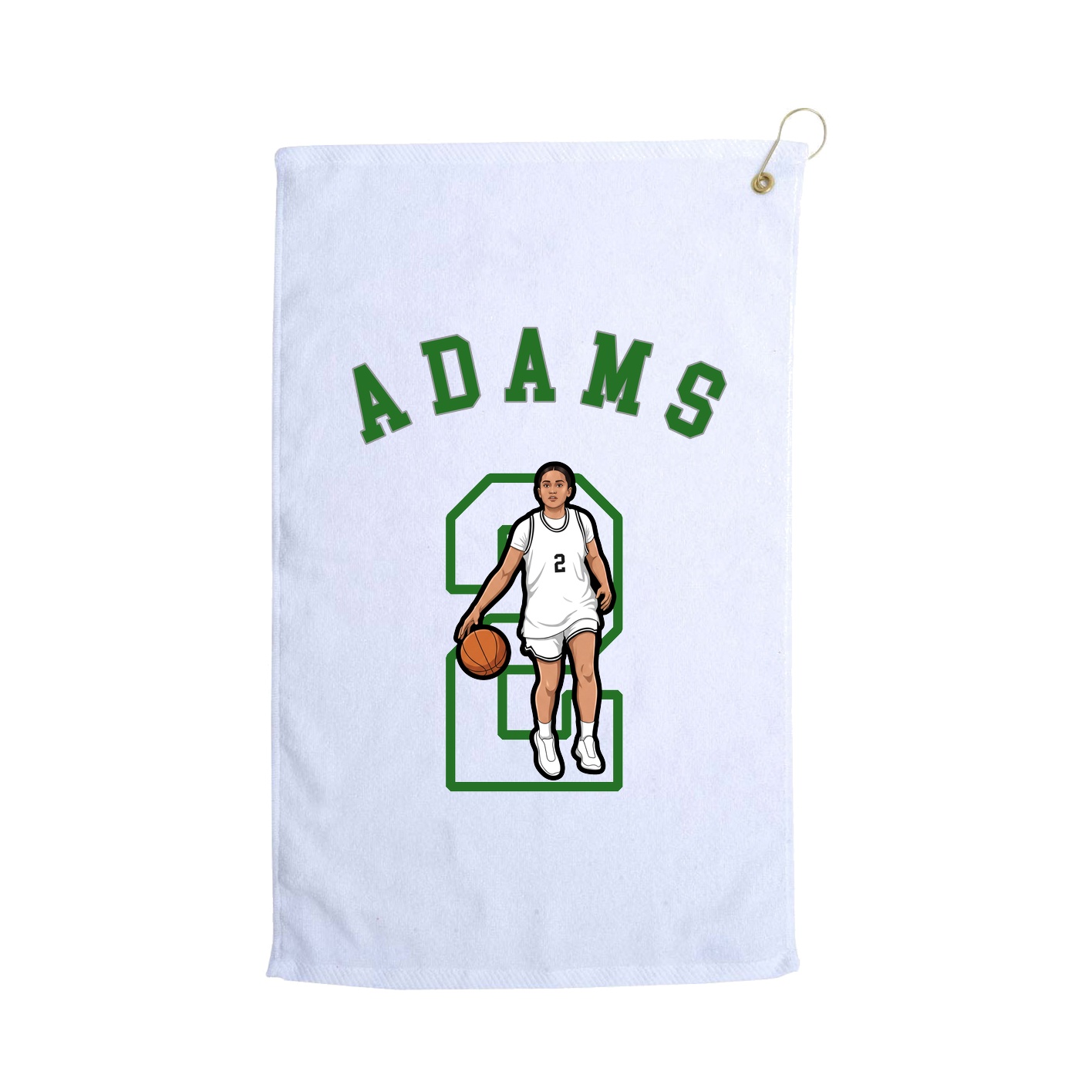 Golf Towel — Shirsey Arch in White