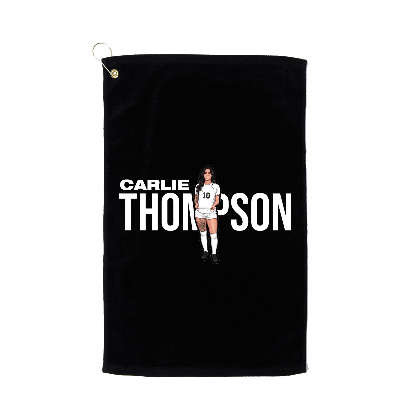 Golf Towel — Player Name in Black
