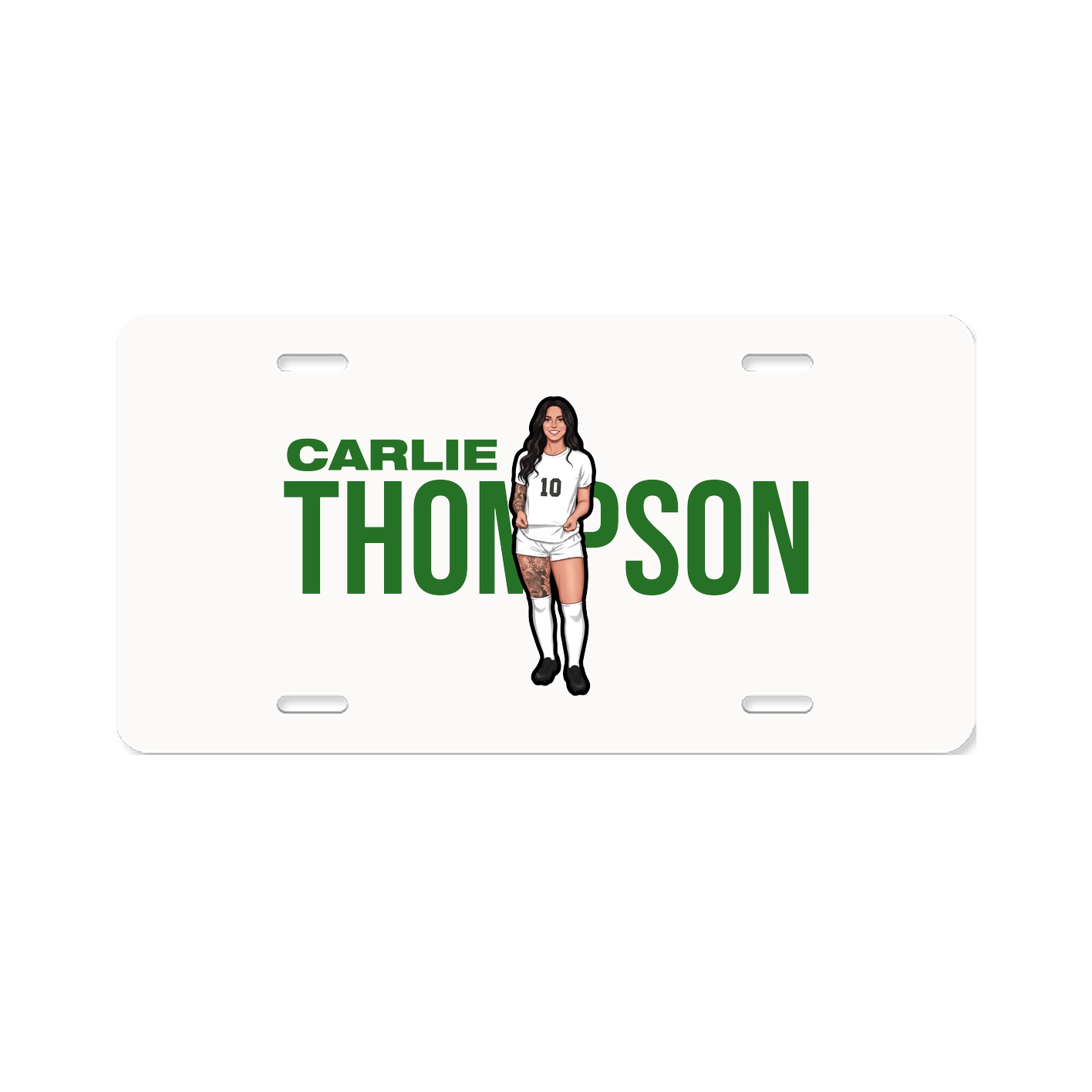 License Plate — Player Name in Classic