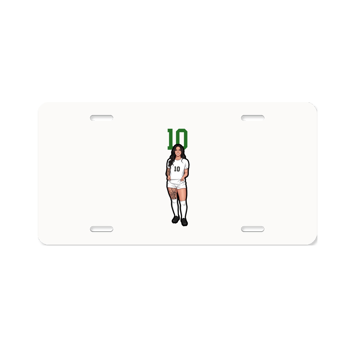 License Plate — Number Top in Classic