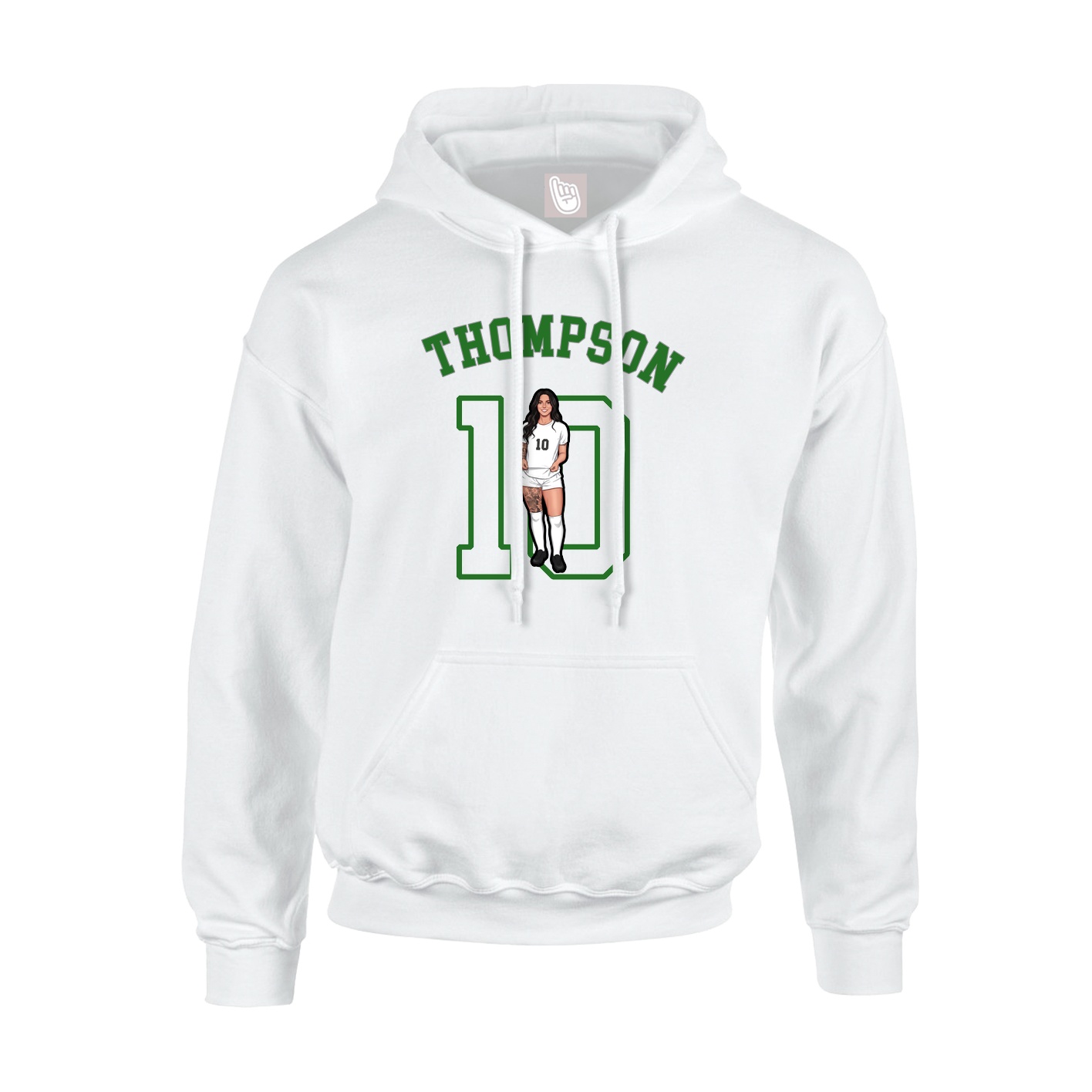 Youth Hoodie — Shirsey Arch in White