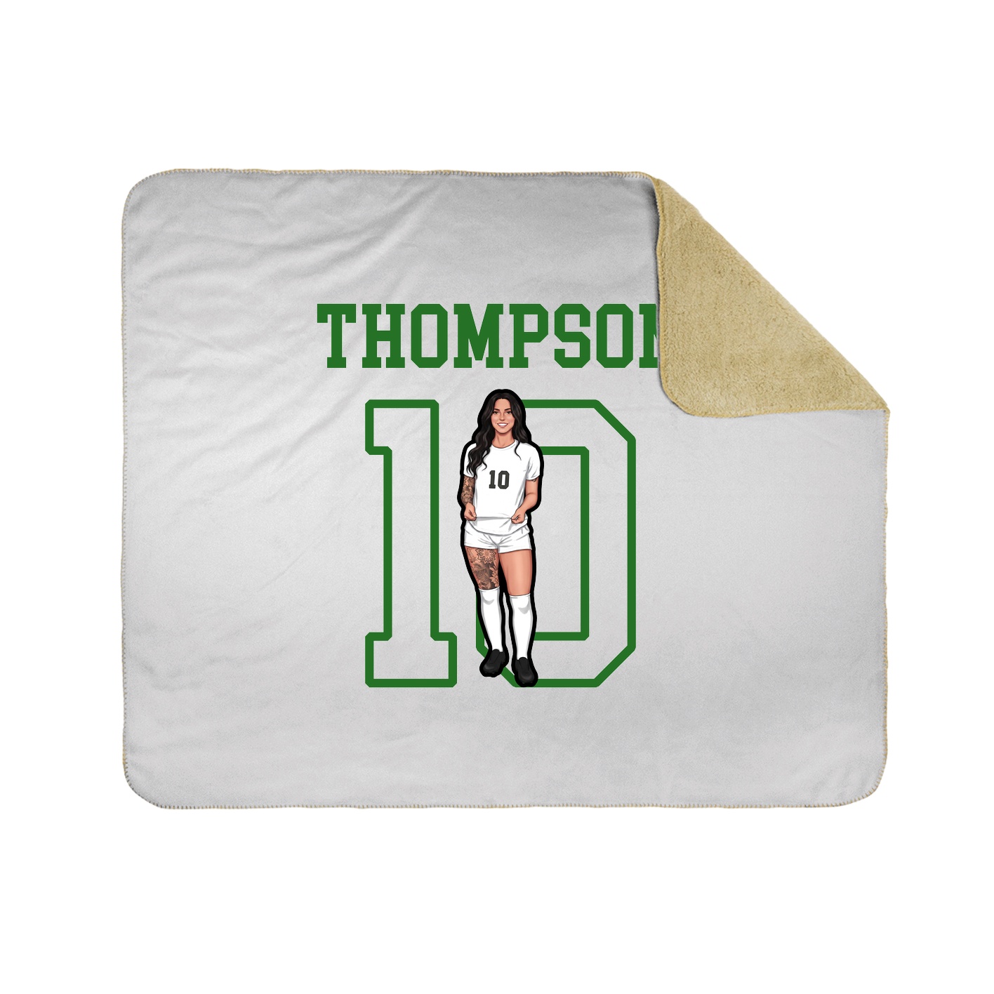 Throw Blanket — Shirsey in White