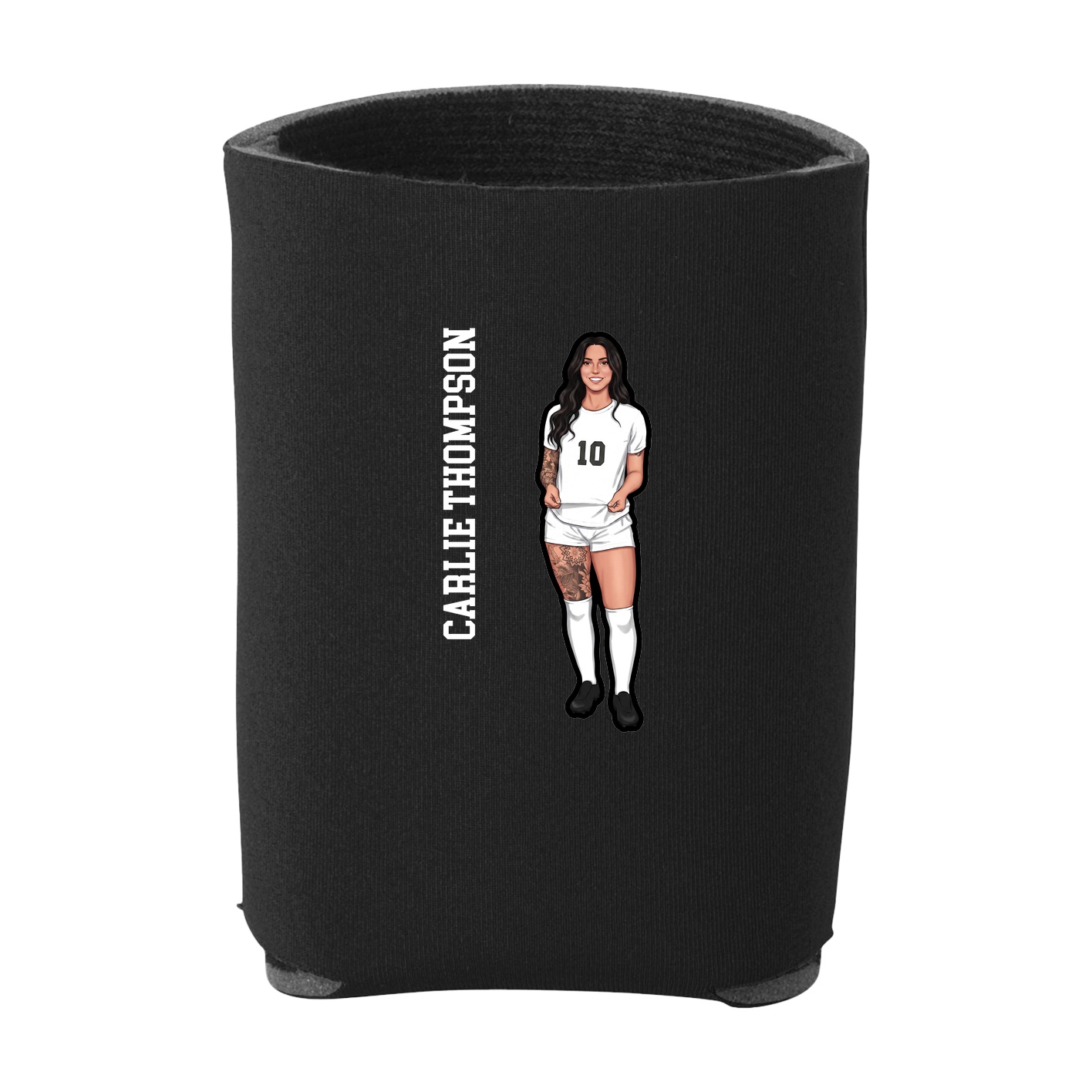 Can Holder — Name Vertical in Black