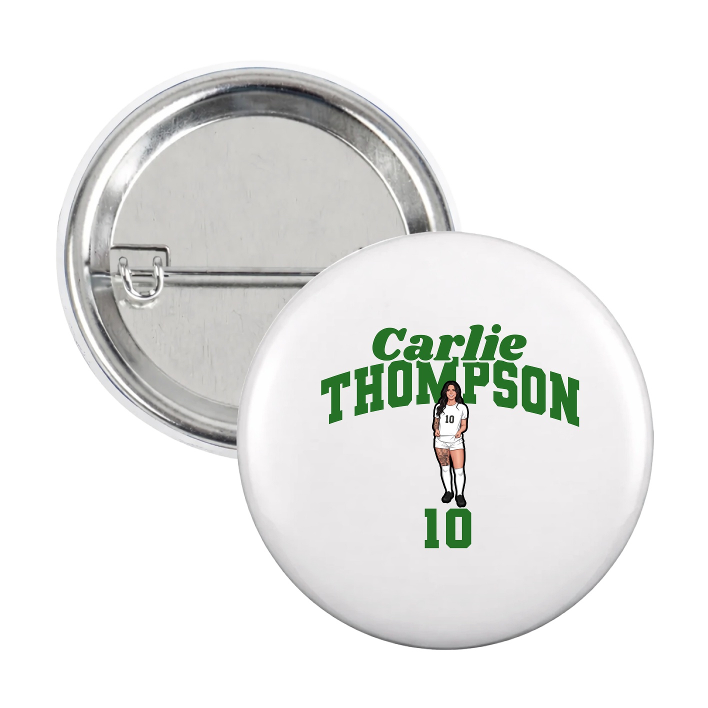 Game Day Button — Signature Arch in White