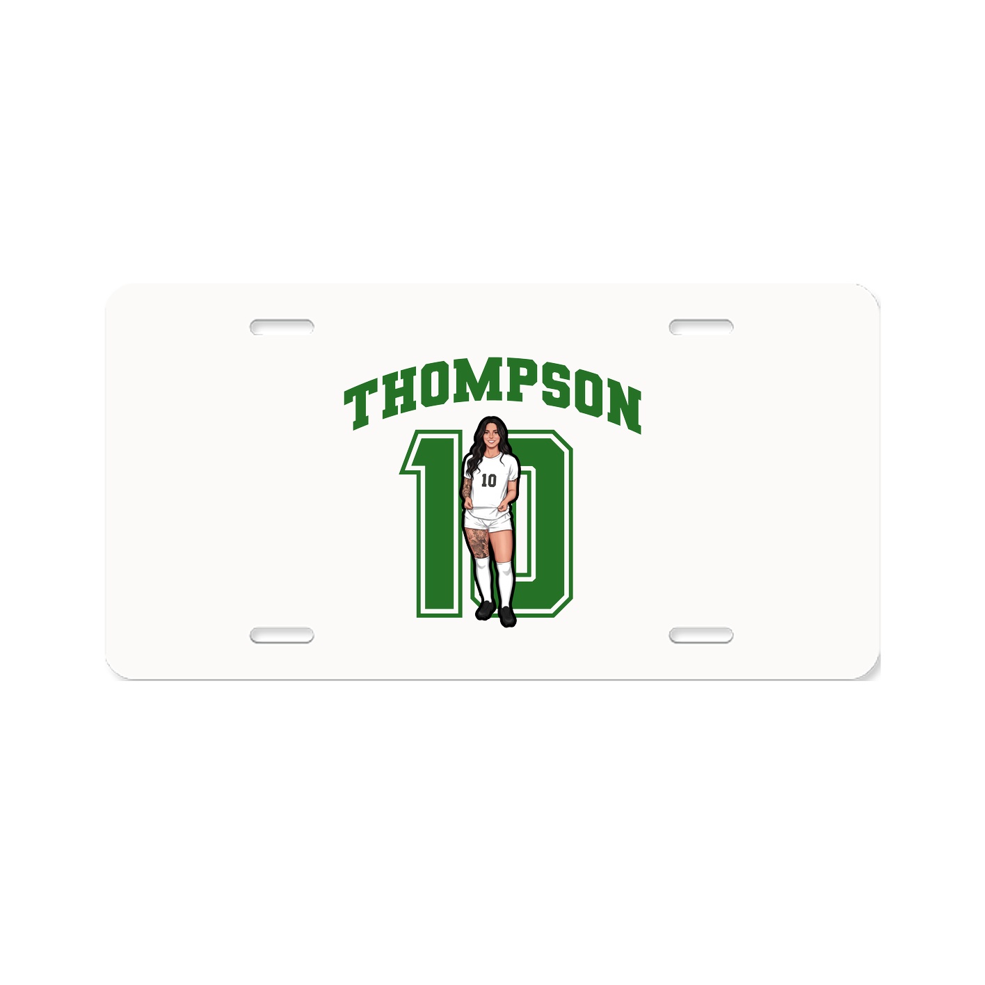 License Plate — Number in Classic