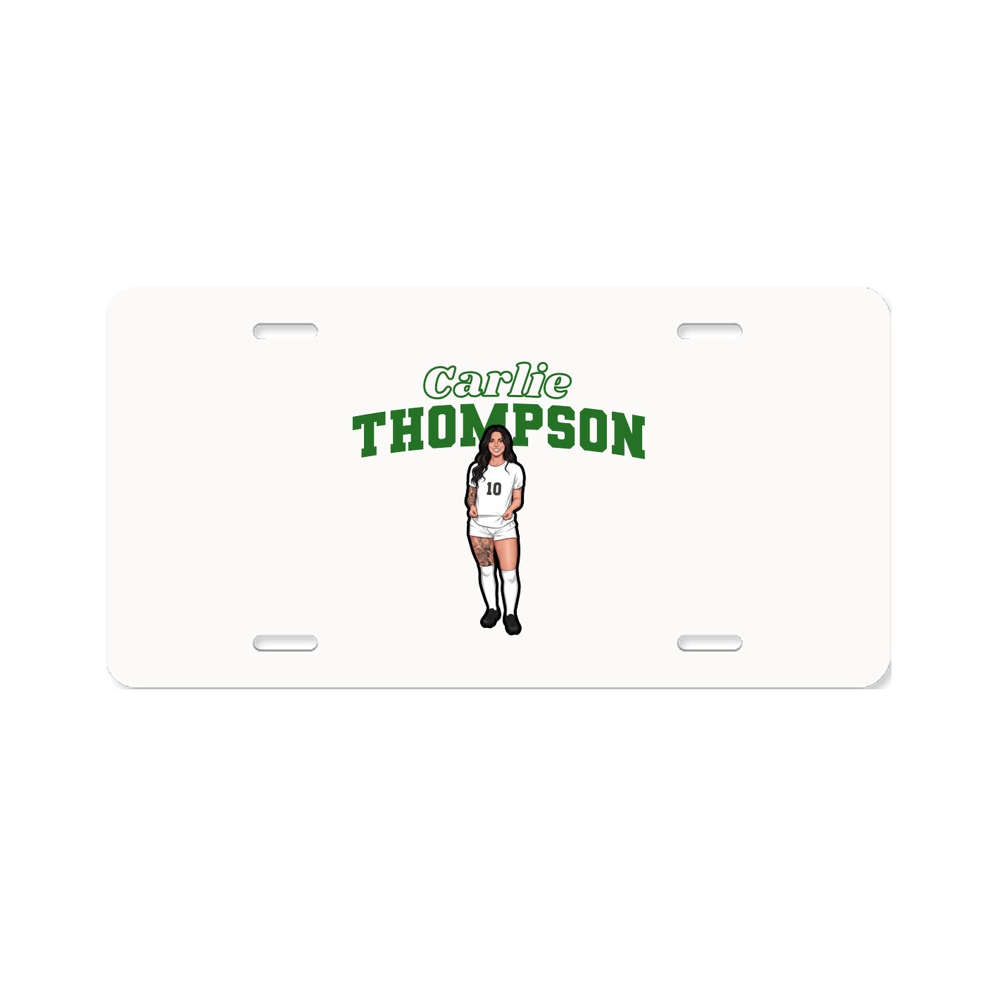 License Plate — Name Arch in Classic