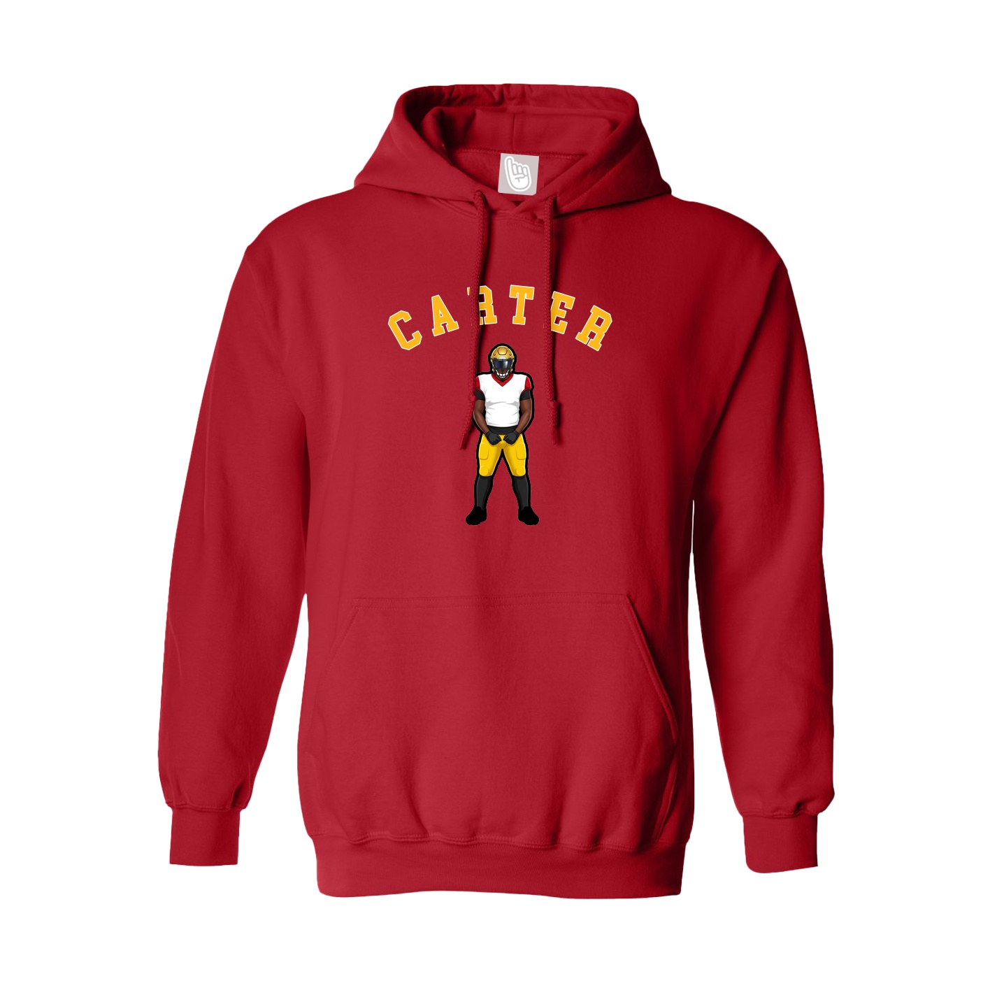 Youth Hoodie — Shirsey Arch in Red