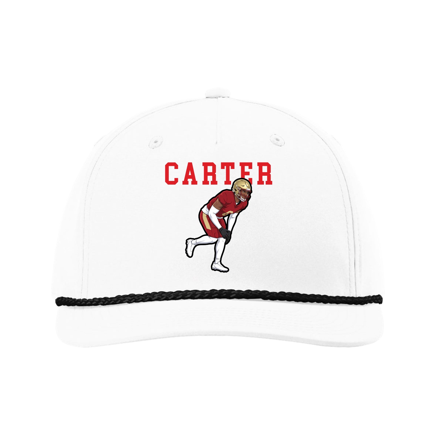 Five-Panel Classic Rope Cap — Shirsey in White