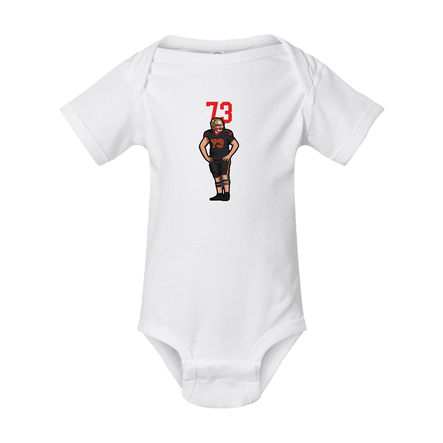 Baby Onesie — Number Top in White