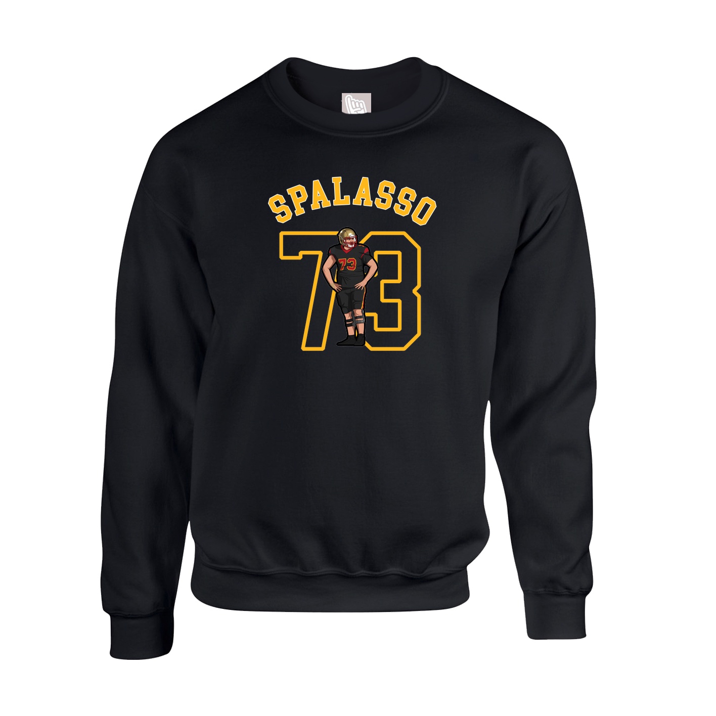 Fleece Crew — Shirsey Arch in Black