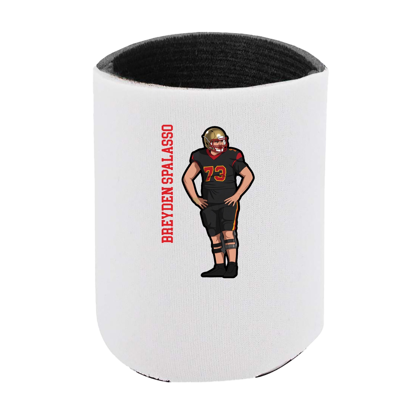 Can Holder — Name Vertical in White