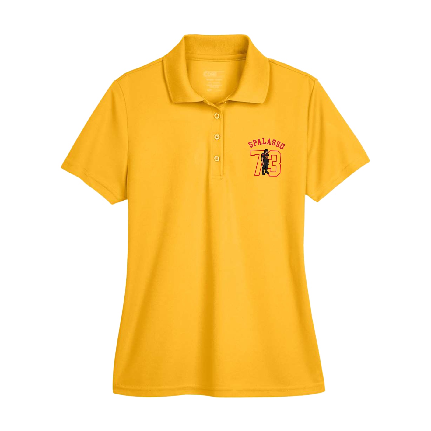 Womens Performance Polo — Shirsey Arch in Gold