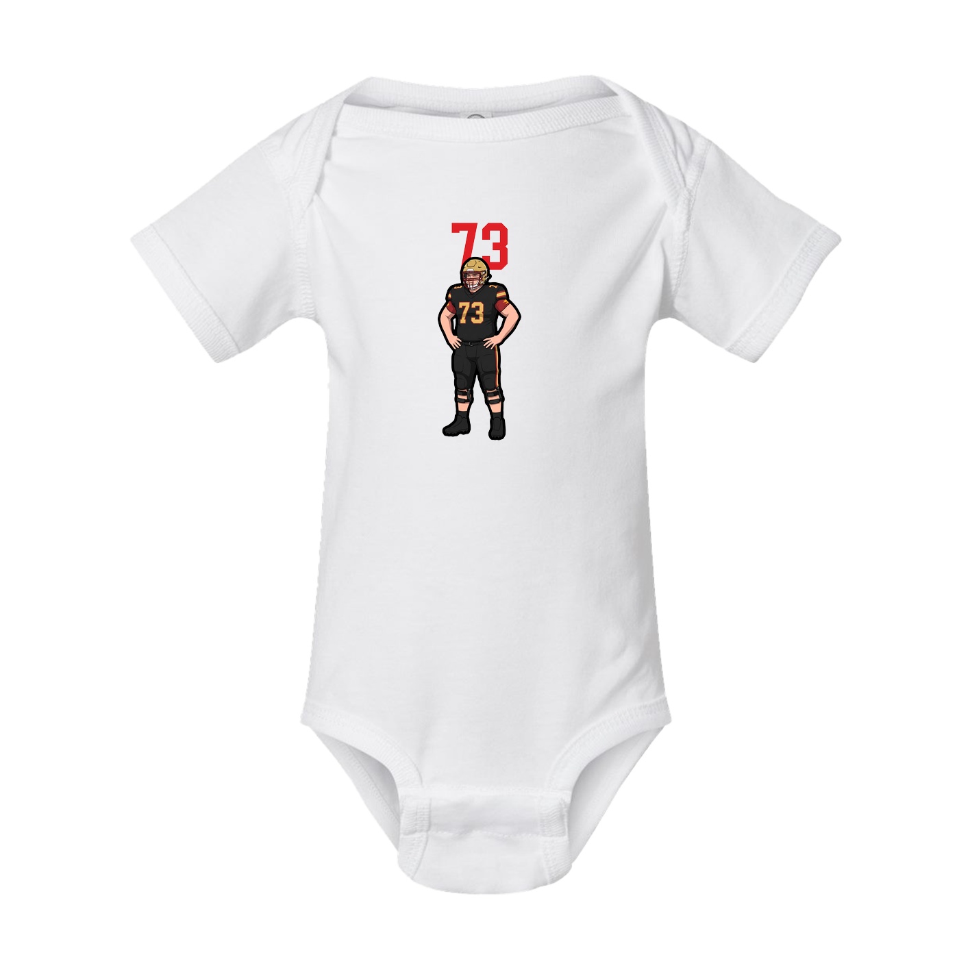 Baby Onesie — Number Top in White
