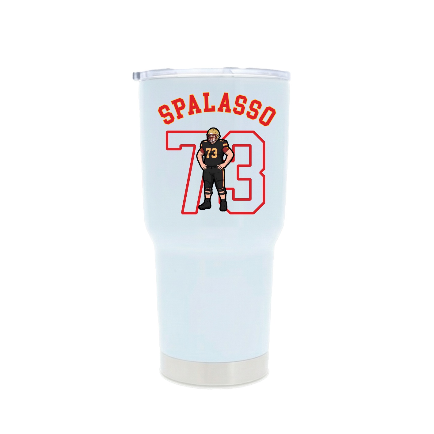 30oz Stainless Steel Tumbler — Shirsey Arch in White