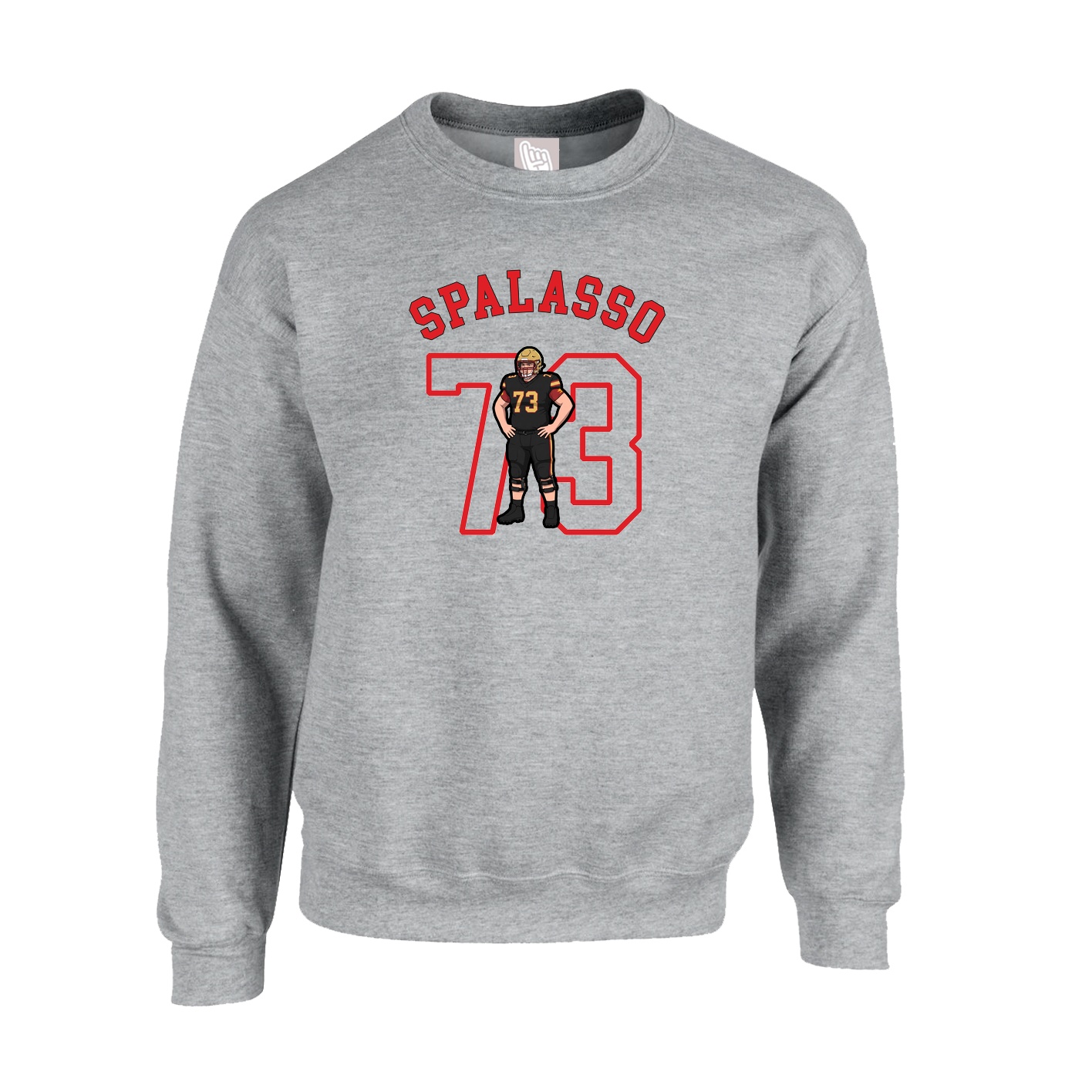 Fleece Crew — Shirsey Arch in Grey