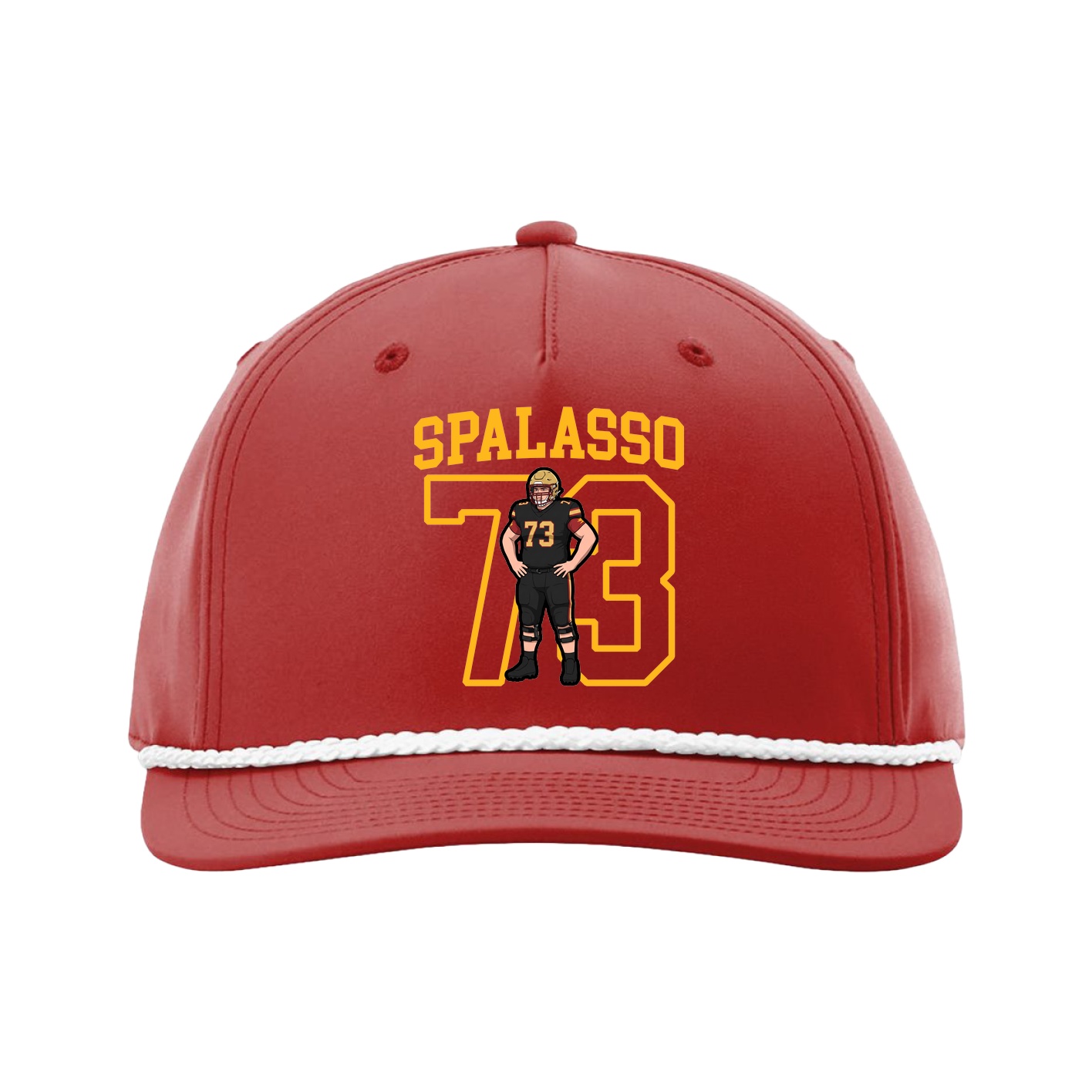 Five-Panel Classic Rope Cap — Shirsey in Red