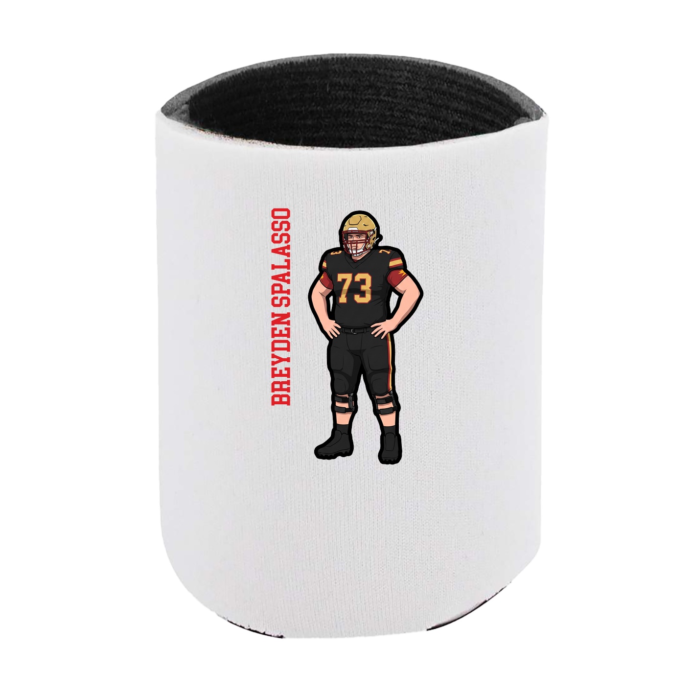 Can Holder — Name Vertical in White