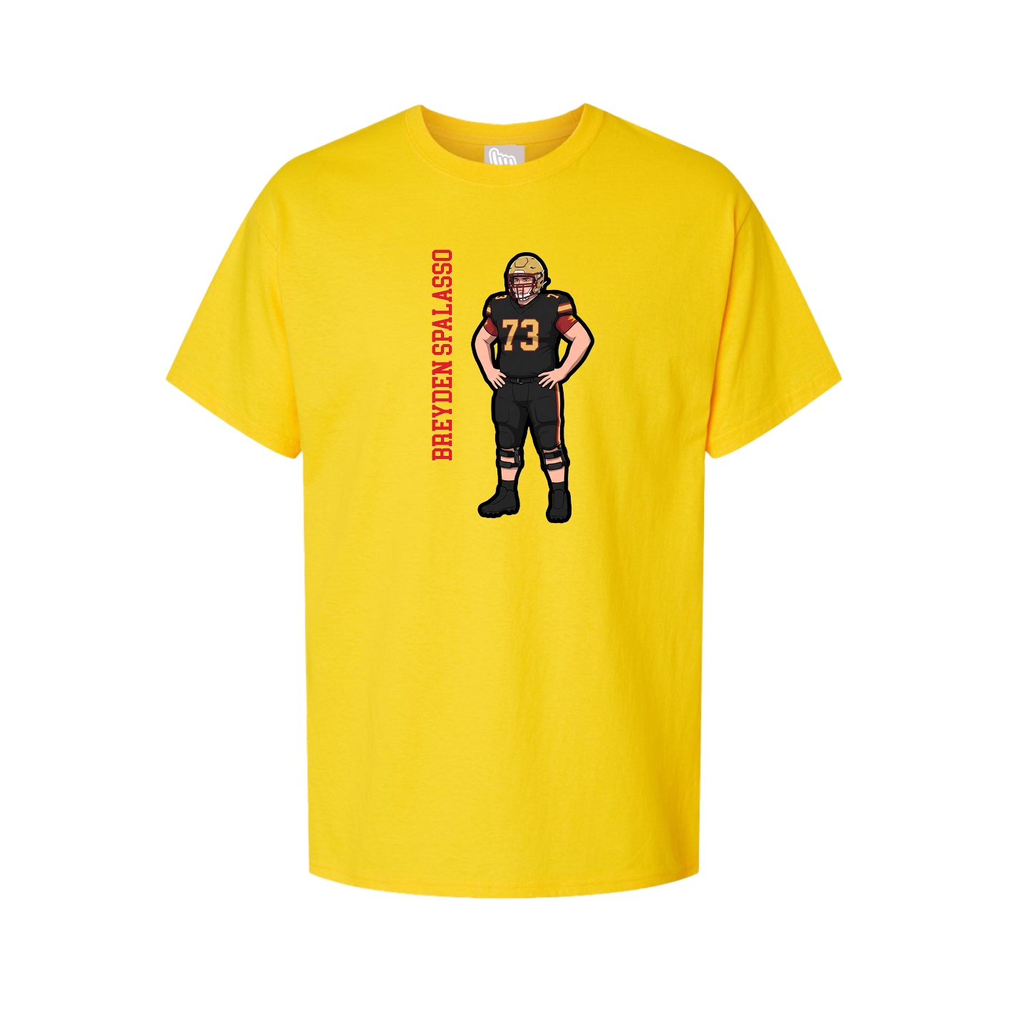 Tee — Name Vertical in Gold