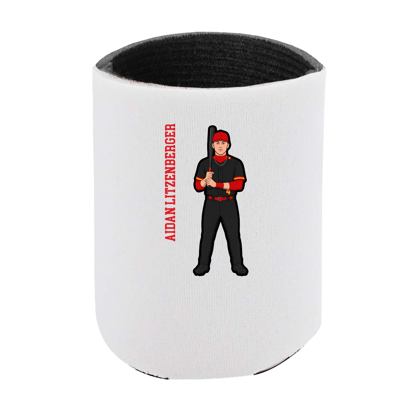 Can Holder — Name Vertical in White