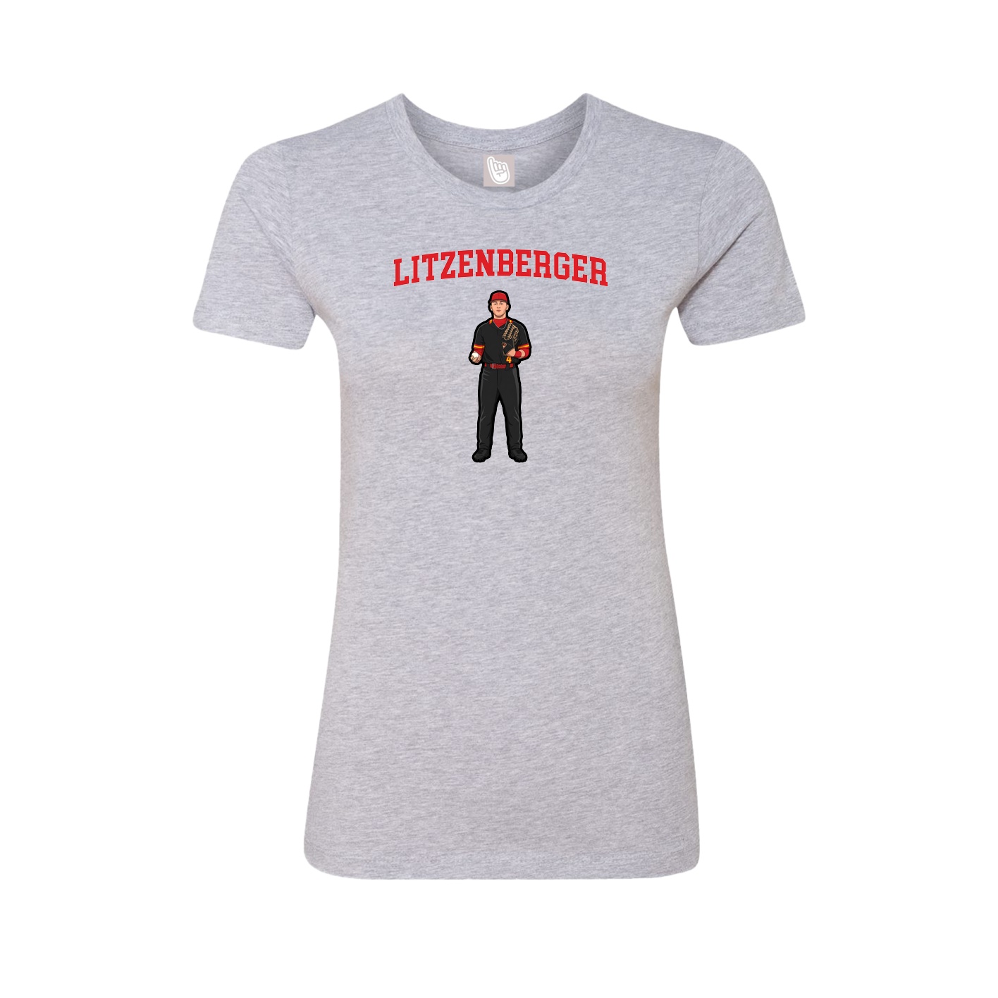 Fitted Women's Tee — Shirsey in Grey