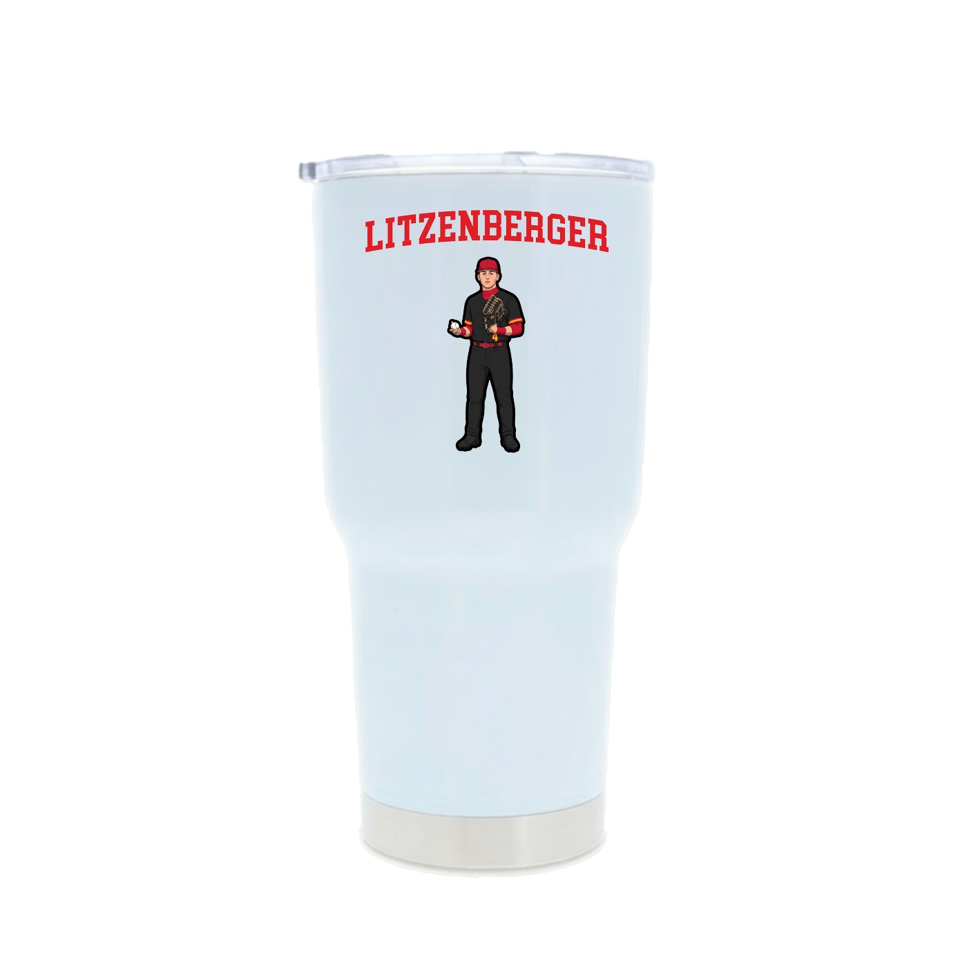 30oz Stainless Steel Tumbler — Shirsey in White
