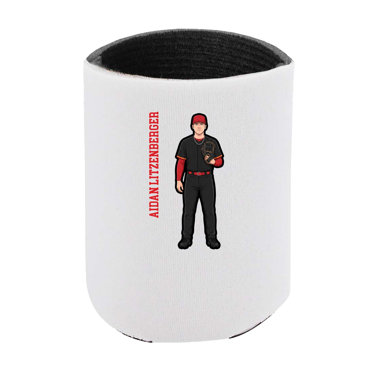 Can Holder — Name Vertical in White