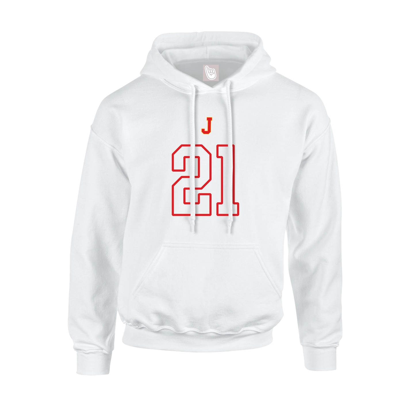 Youth Hoodie — Shirsey Arch in White