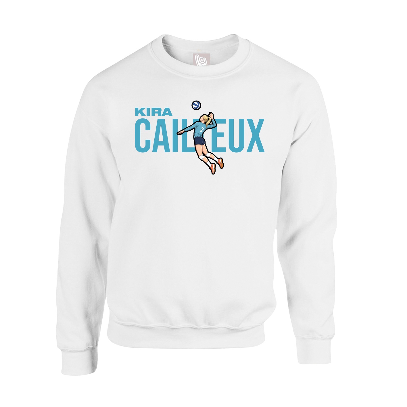 Fleece Crew — Player Name in White