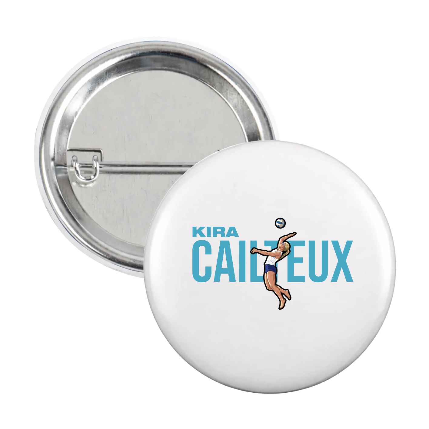 Game Day Button — Player Name in White