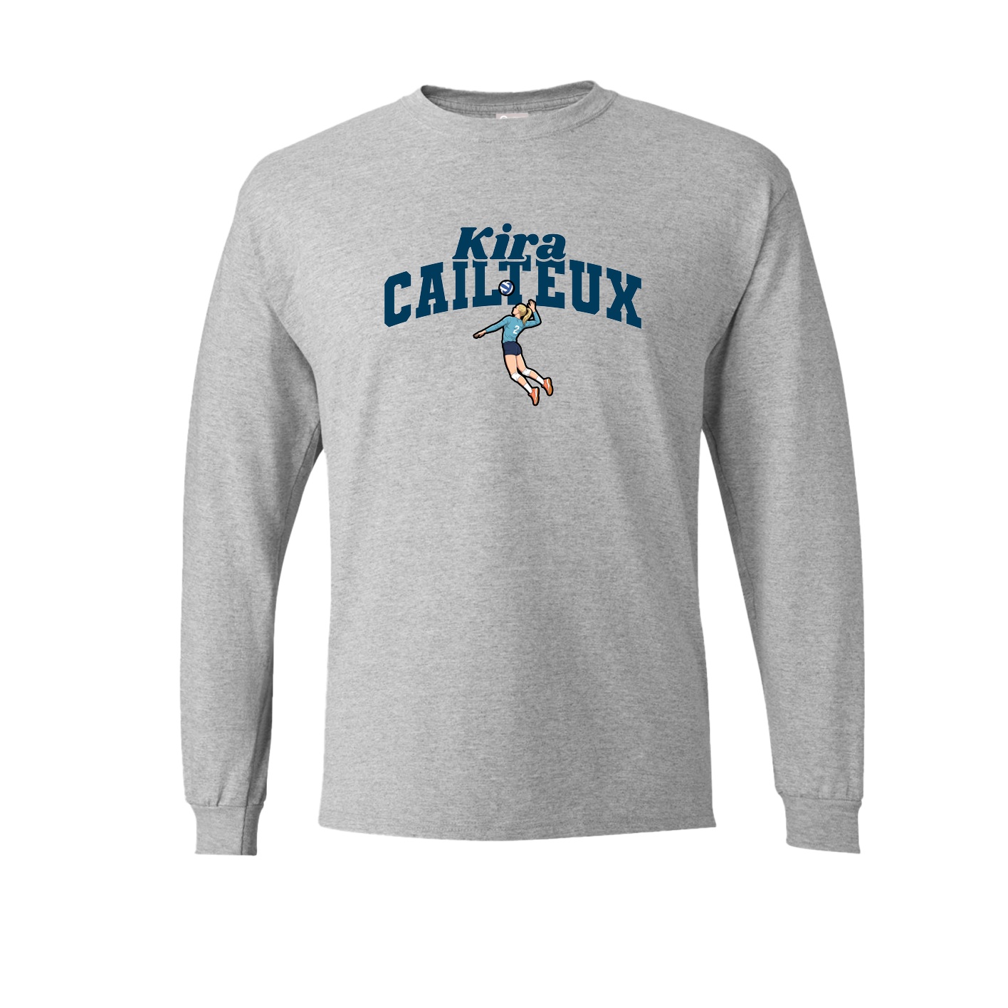Long Sleeve Tee — Signature Arch in Grey