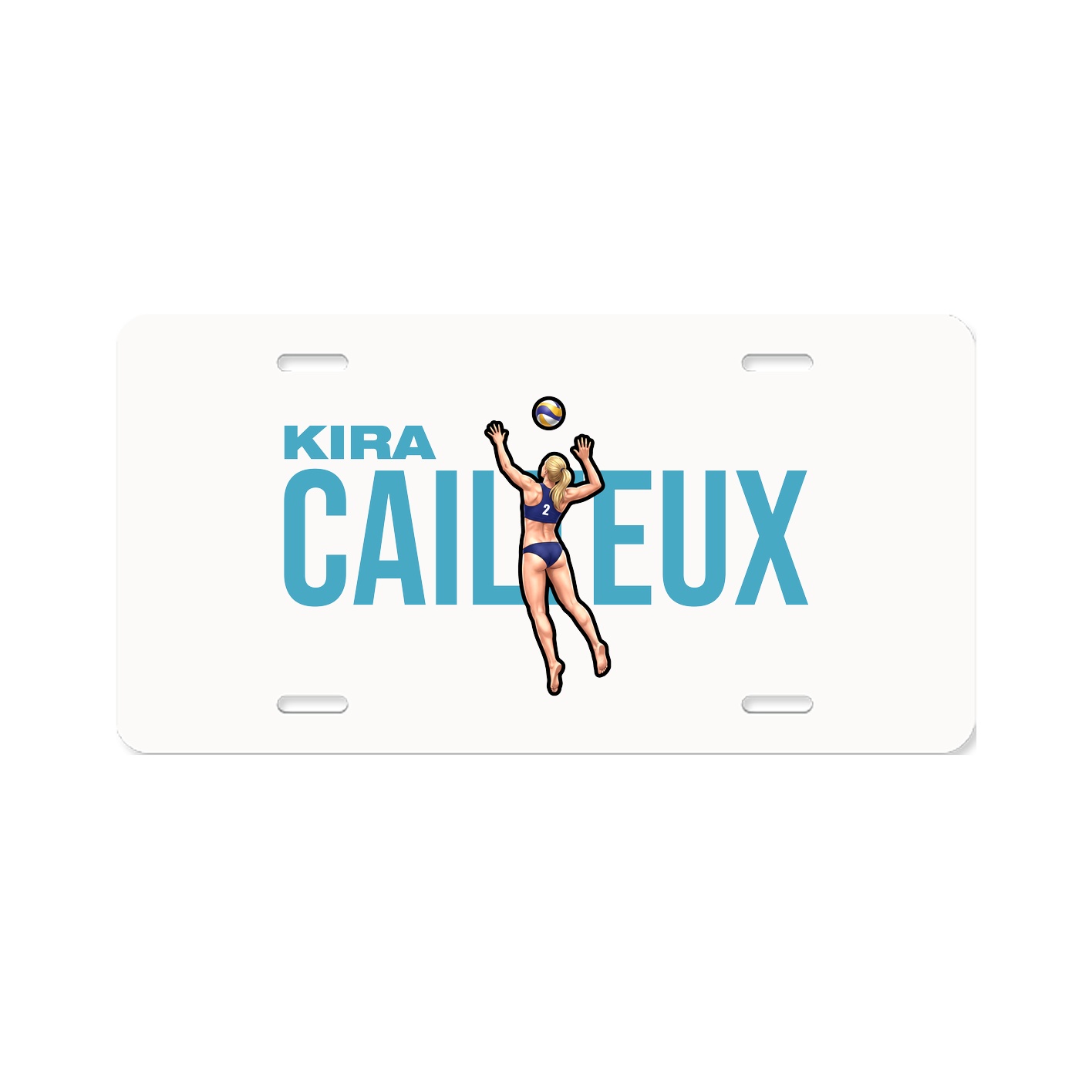 License Plate — Player Name in Classic