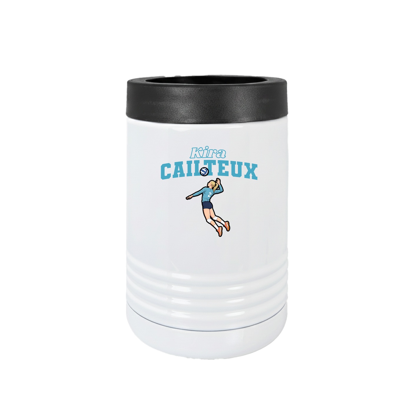Beverage Holder — Name Arch in White