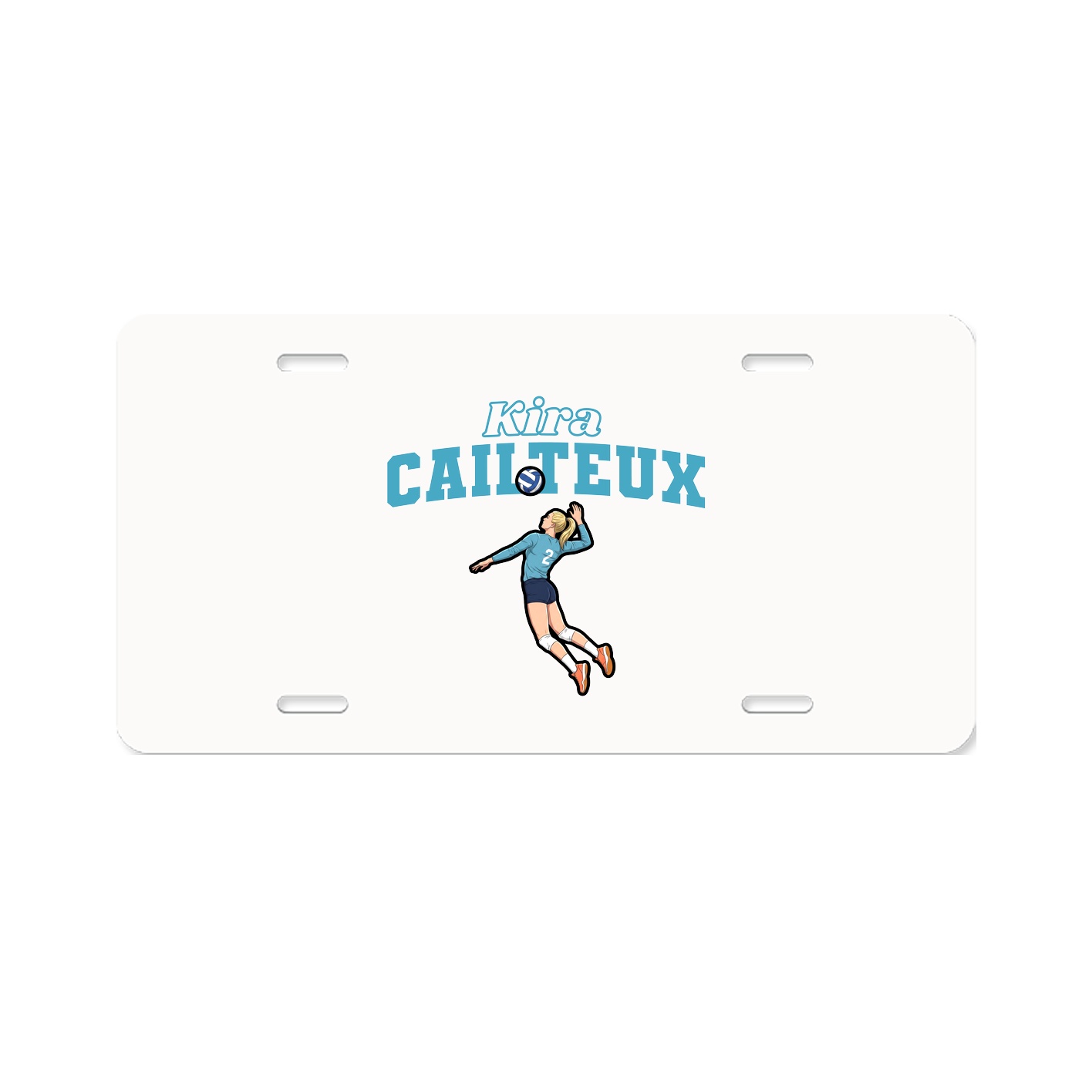License Plate — Name Arch in Classic