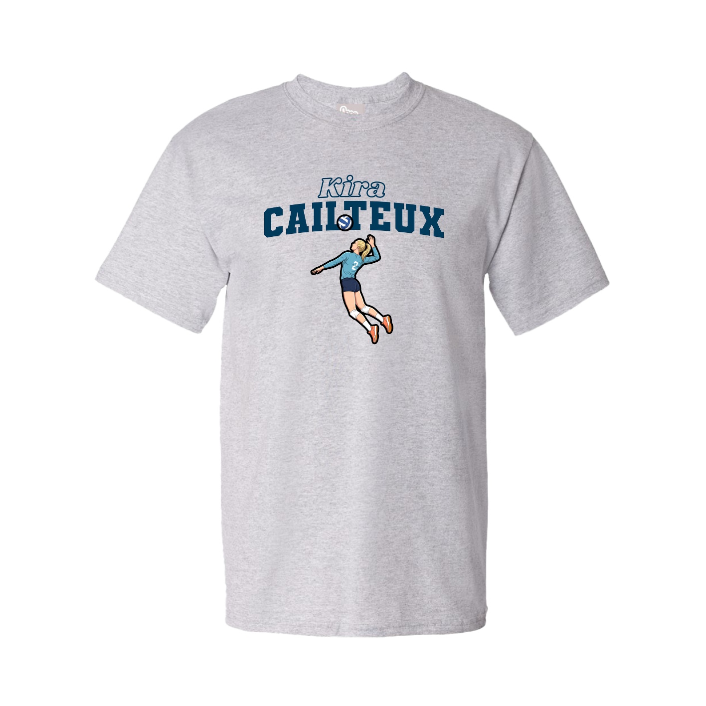 Tee — Name Arch in Grey