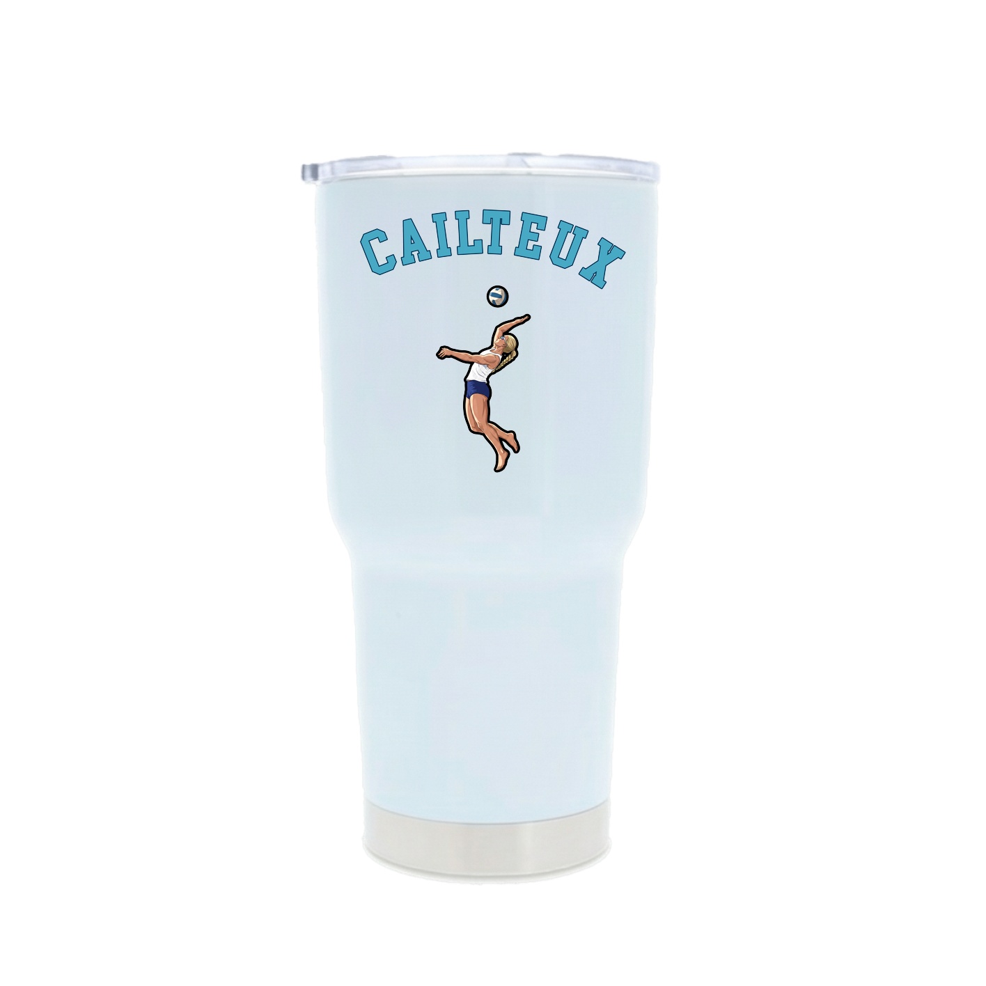 30oz Stainless Steel Tumbler — Shirsey Arch in White