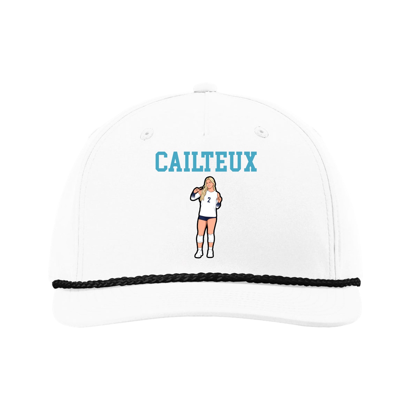 Five-Panel Classic Rope Cap — Shirsey in White