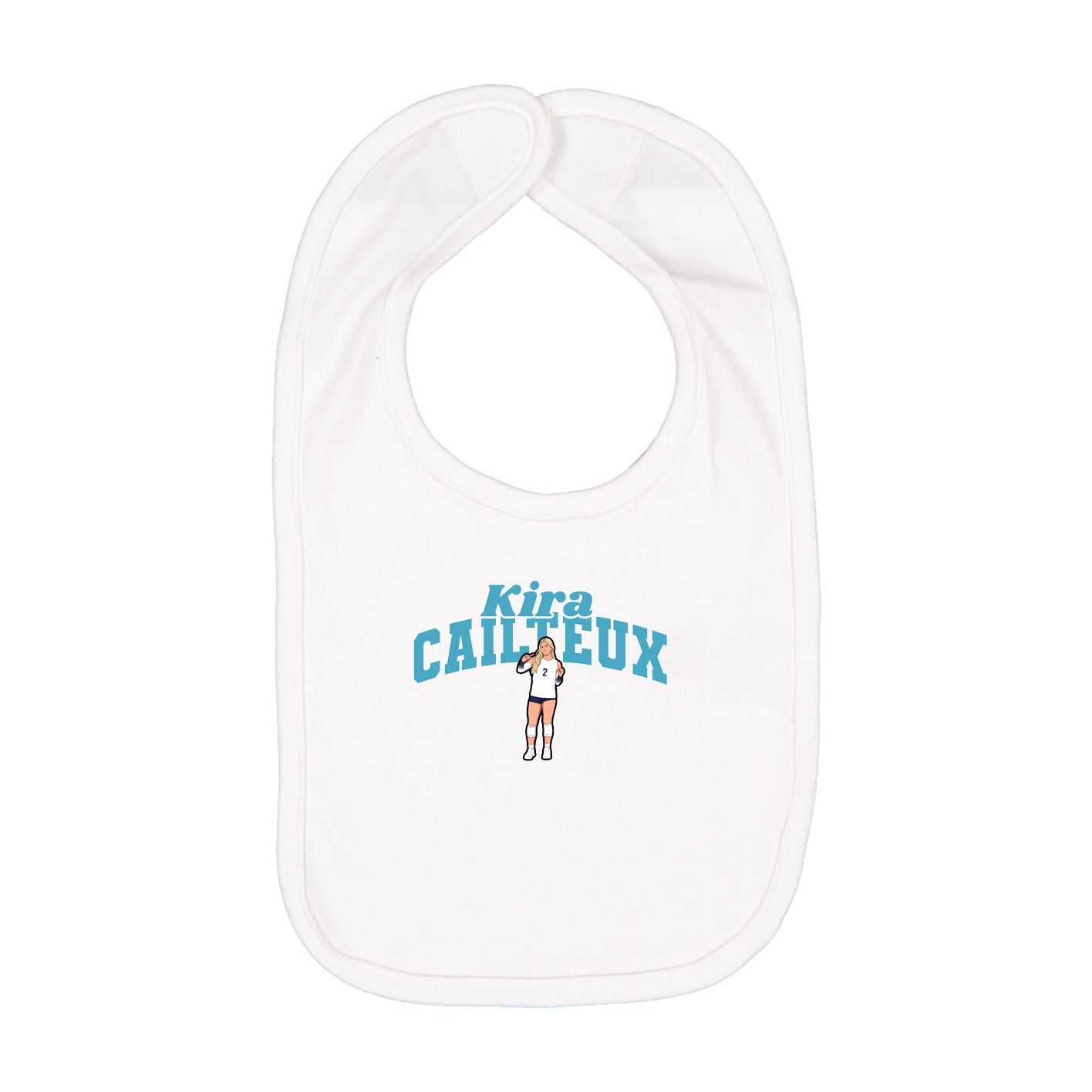 Infant Bib — Signature Arch in White