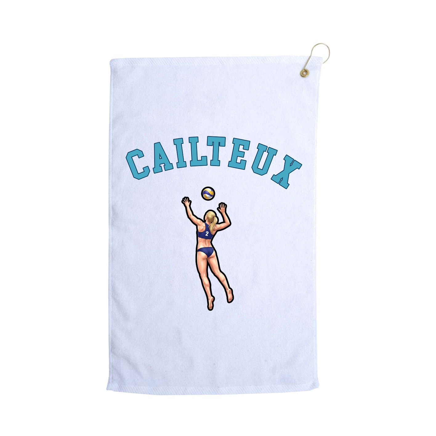 Golf Towel — Shirsey Arch in White
