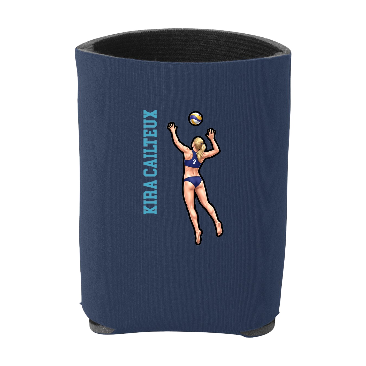Can Holder — Name Vertical in Navy