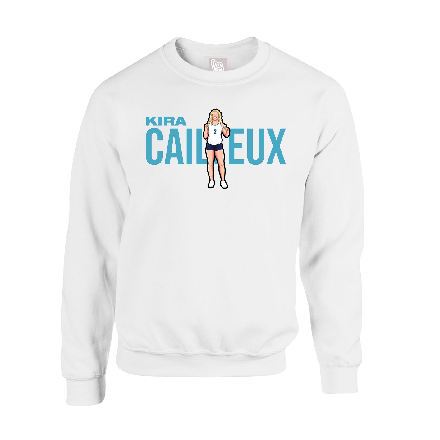 Fleece Crew — Player Name in White