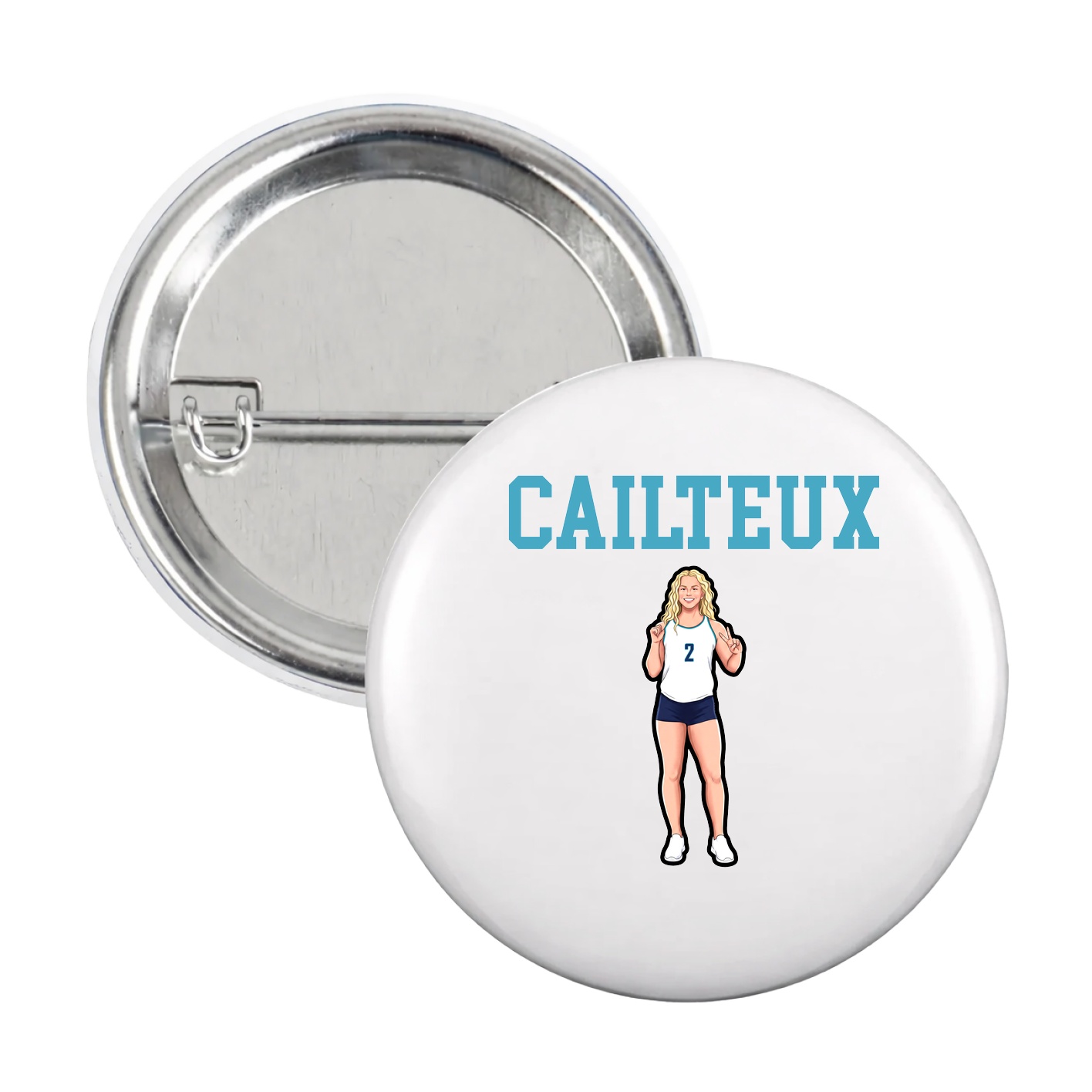 Game Day Button — Shirsey in White