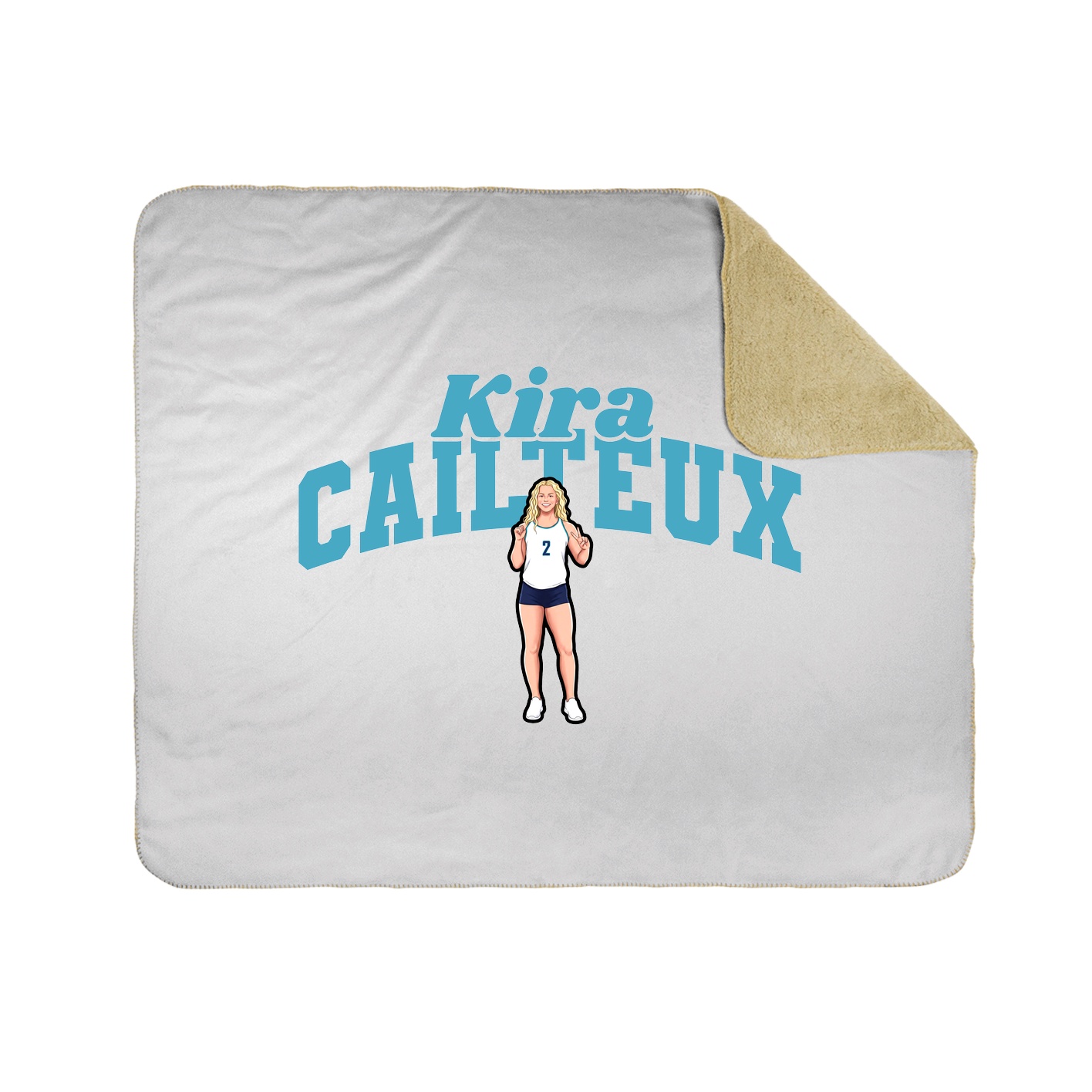 Throw Blanket — Signature Arch in White